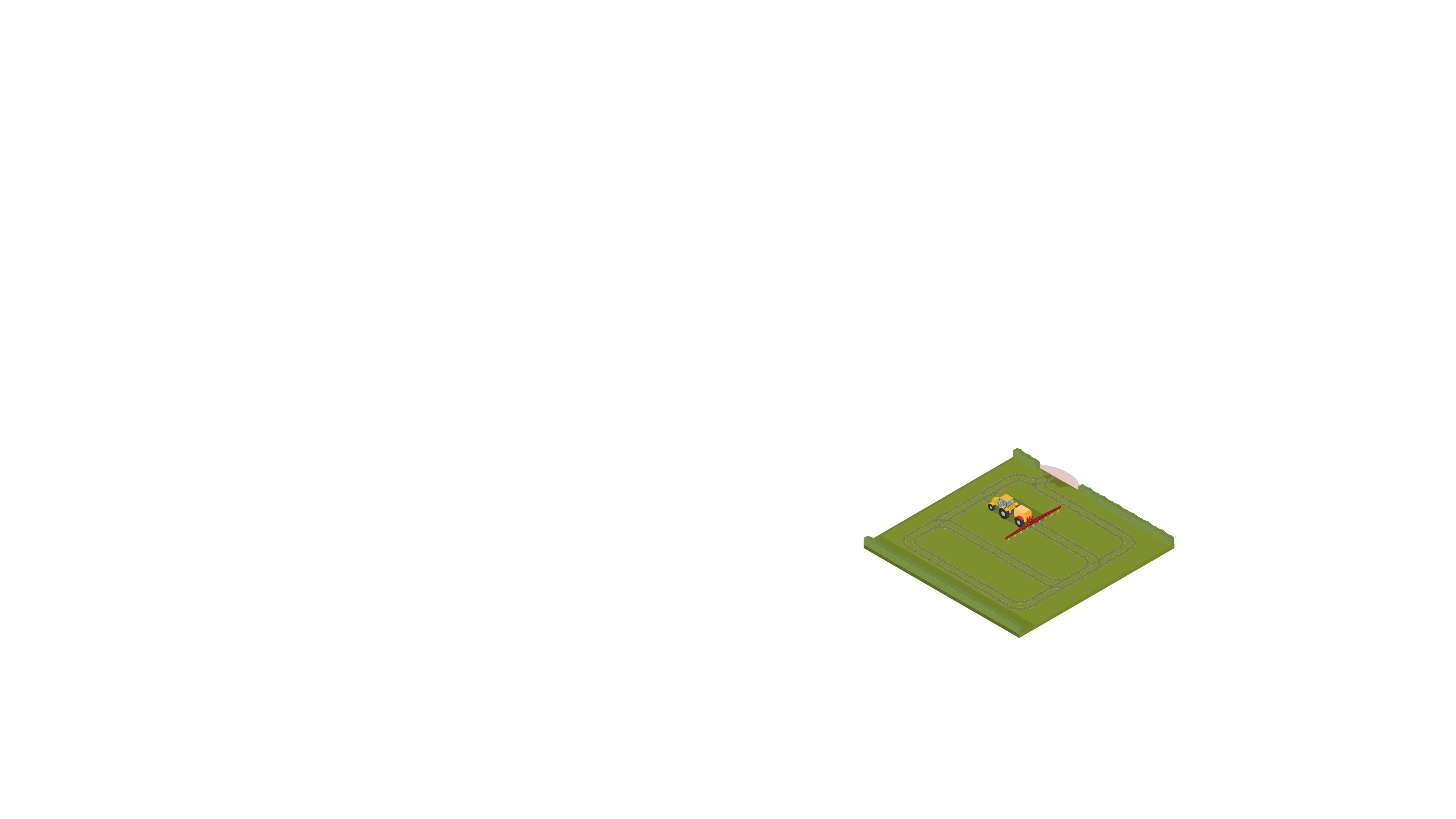 Field with Combine